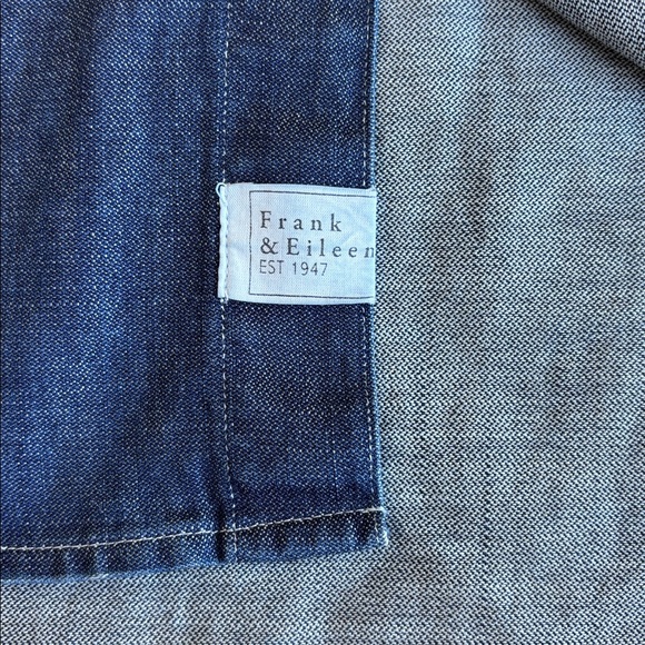 Frank & Eileen Mary‎ Blue Shirt Dress Stone Washed Vintage Denim Women’s Small - Picture 6 of 16